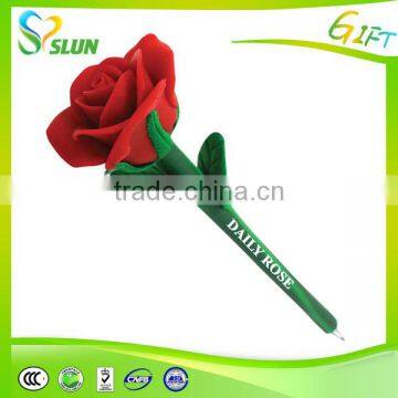 Promotional Rubber Flower Ballpoint Pen Cheap Pen Flowers photo-4