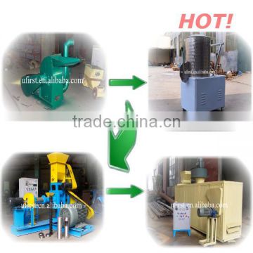 Pellet feed processing line