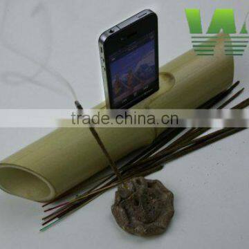 WY-169 Natural flexiable decorative beautiful bamboo speakers and bamboo sound for ipone plus