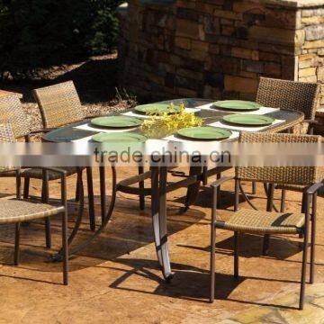 0utdoor PE rattan furniture outdoor dining set