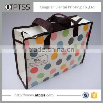 custom print promotion recyclable matt laminated pp non woven bag