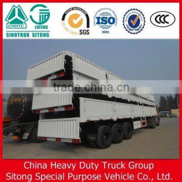 Sino Truck Tri-Axle Side Wall Semi Trailer Cargo Trailer Utility Trailer for Sale photo-3