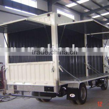 Wing opening type truck/refrigerated truck/wing opening box van truck