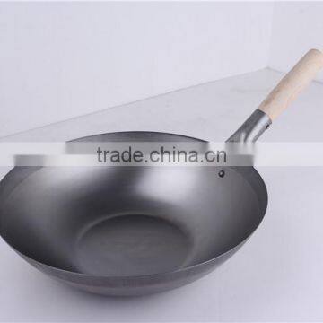 Best Chinese Kitchen Utensils Carbon Steel Cooking Wok Pan photo-3