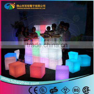 battery rechargable Outdoor RGB color changing waterproof chair lighting