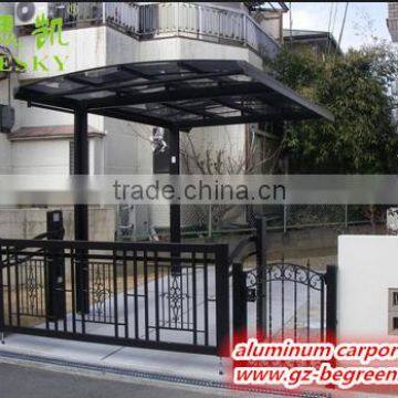 Easy Installation Garden Sun Shade Aluminum Single Slope Carport