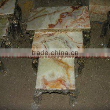 PAKISTAN NATURAL GOOD SALE ONYX TABLES COLLECTION photo-6