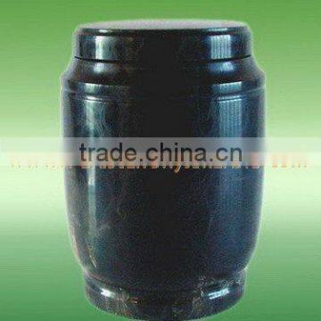 NATURAL STONE JET BLACK MARBLE URNS photo-5