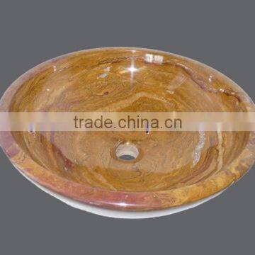 Handemade Good Price BROWN GOLDEN ONYX SINKS BASINS COLLECTION photo-4