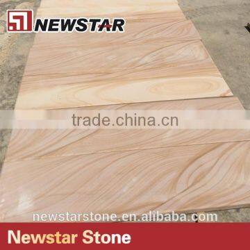 Hot sale natural yellow wood sandstone tile price