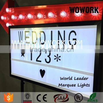 Menu Board With Slot in Letters