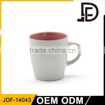 Drinkware colorful marble mug, color inside mug with logo