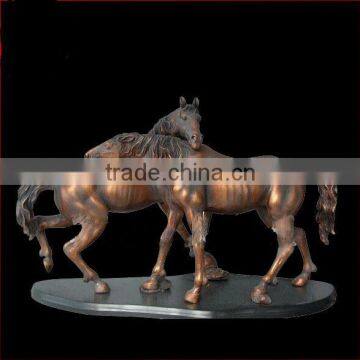 Casting bronze, brass horse sculpture