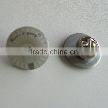 4C Printing Label Pin With Epoxy Coating