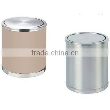 Hot sale commercial indoor steel trash can/kitchen waste bin/hotel guest room/living room dustbin/hotel room garbage can GPX-157