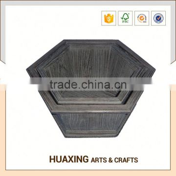 Chinese antique wooden flower pot cover