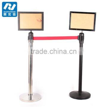 Stainless Steel Sign Holder for Queue Belt Stand photo-3