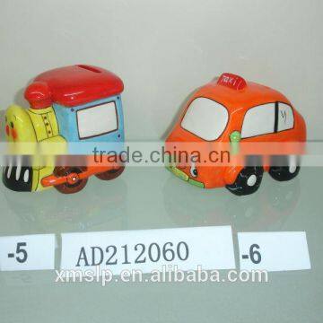 train ceramic money saving box