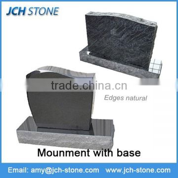 Shanxi black granite tombstone absolute black granite monument and gravestone