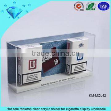New Design Elegant L Shape White Acrylic Cigarette Display Rack photo-2