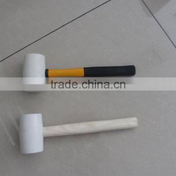 Black and White Color Rubber Mallet Sizes With Wooden Handle photo-6