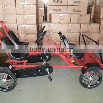 4 wheel adult pedal bike for 4 person