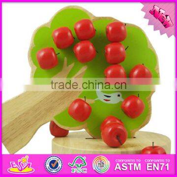 2016 New Design Children Toy Wooden Magnetic Apple Tree W01A091 photo-3