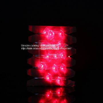 Red Lips Red Light Battery Operated Silver Wire Low Voltage High Brightness Night Light Decoration Home Holiday Lights photo-5