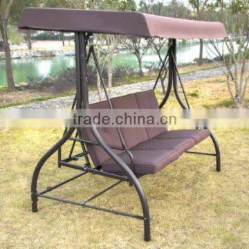 Outdoor 3 Seats Swing Hanging Chair With Canopy