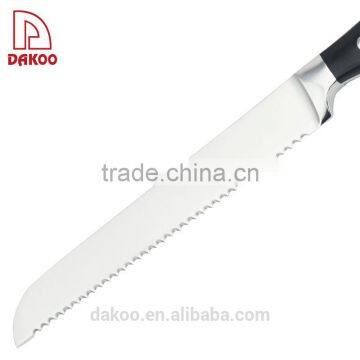 8"Bread Knife, Forged and Pakka Wood Handle Black Color