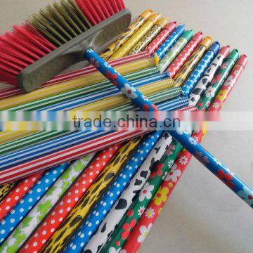 Plastic broom with handle