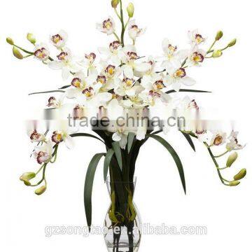 Silk Flowers Garden Decor Home Artificial High Quality Plant Butterfly Orchid photo-2