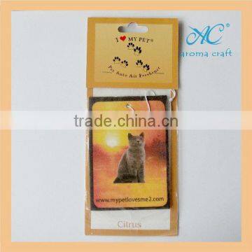 2015 OEM Design Best Seller Classical Type Tape Shaped Card Square Car Air Freshener photo-5