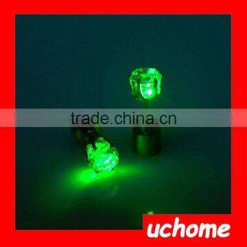 UCHOME Unisex Glowing Ear Stud Novelty Gifts Lot Flash LED Glowing Light Up Change Colour Earrings Studs Dance Party Gift photo-2