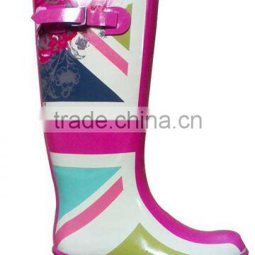 High Heels Women Rubber Rain Boots photo-4