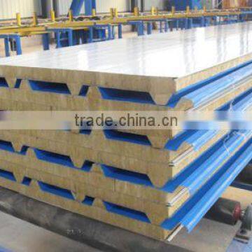 Price fireproofing Sound Absorption Insulation rock wool sandwich roofing panels