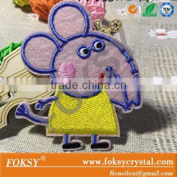 Cartoon design elephant iron on Embroidered lovely patch