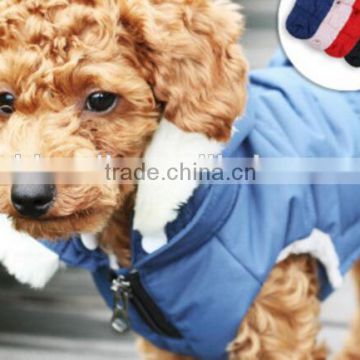 Fashion zipper design Adjustable button Winter Dog Clothes