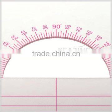 Kearing Metric Vary Form Curves Flexible Plastic Garment Ruler With Protractor for Fashion Design # 6404
