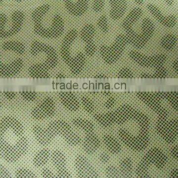 PU coated print for polyester newest fashion fabric