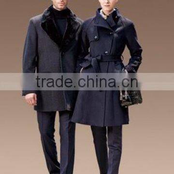 2015 Latest Style Winnter Couple Overcoat Long Wool Coat