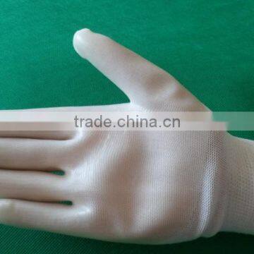 GZY 2015 White Low Price Wear-resisting pu Coated Gloves photo-2