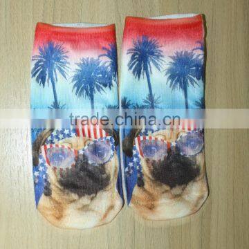 Lady Ankle Sublimation Socks With Photo Screen Printing photo-3