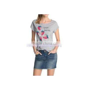 Ladies Top Silk Sreen Garment Fashion T-shirt
