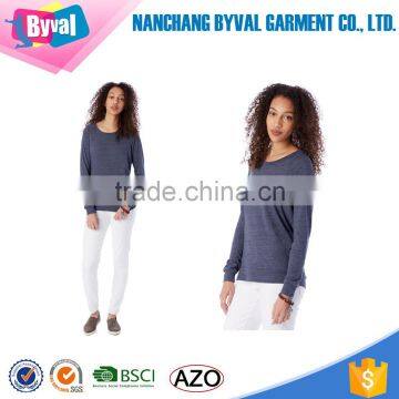 Wholesale Women Blank Plain Light Bule Dry Fit Sweatershirt