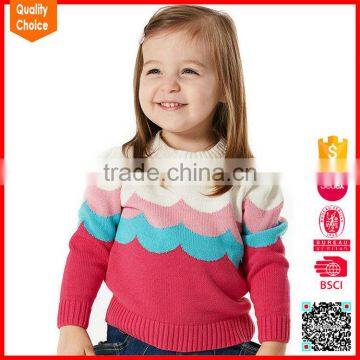 Hot selling cute pictures girls baby knitwear