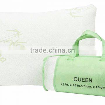 Shredded Memory Foam Pillow with Zipper Bamboo Cover