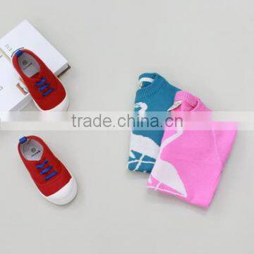 Lovely Swan Girls Sweater Design Latest Children Dress Designs Child Soft Cotton Clothes photo-3