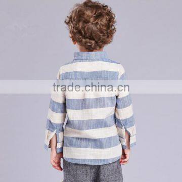 Wholesale Baby Clothes Polo Shirt Linen Autumn/Winter New Design Casual Shirt For Baby Boys photo-2