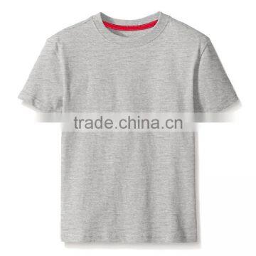 China Wholesale New Style Round Neck Kids 100% Pima Cotton Blank T-shirt